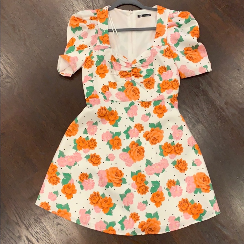 zara floral dress
